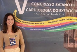 Acadêmica de Fisioterapia conquista 1º lugar no Congresso Baiano de Cardiologia do Exercício